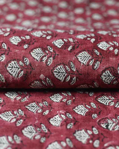Zay Hand Block Printed Linen Upholstery Fabric