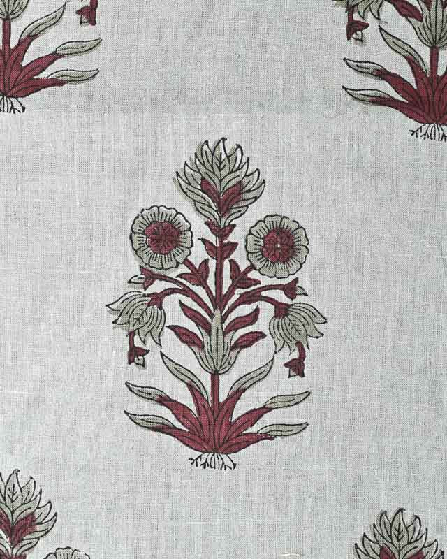 Marigold Hand Block Printed Linen