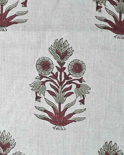 Marigold Hand Block Printed Linen