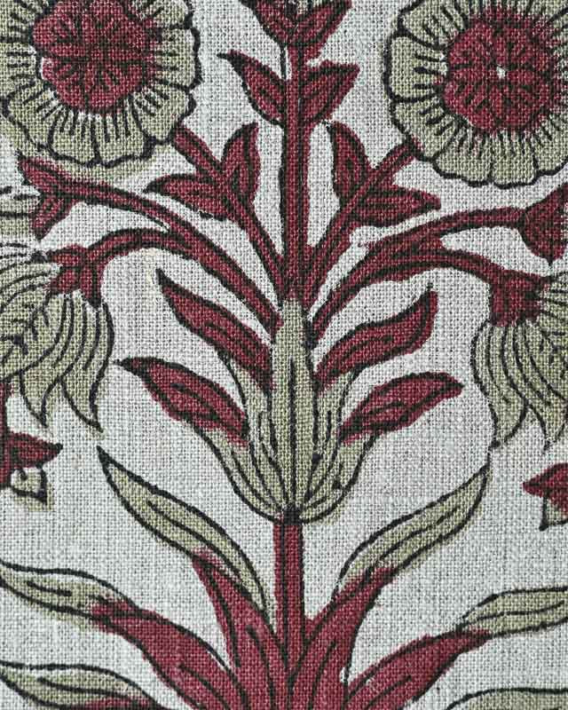 Marigold Hand Block Printed Linen