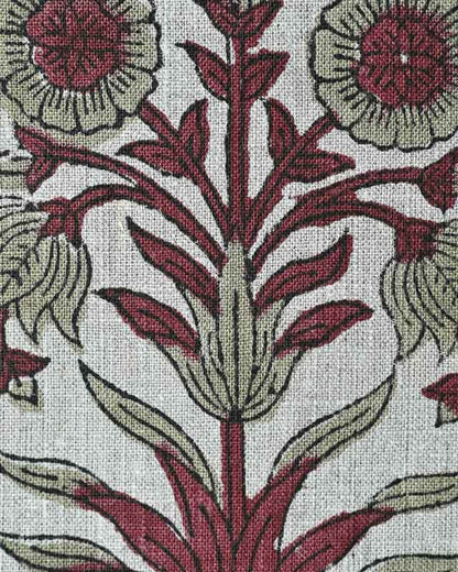 Marigold Hand Block Printed Linen