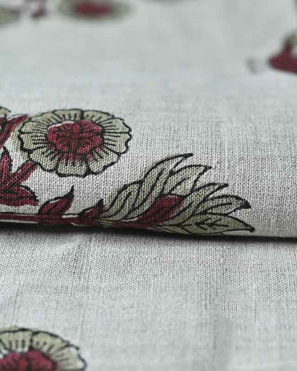 Marigold Hand Block Printed Linen