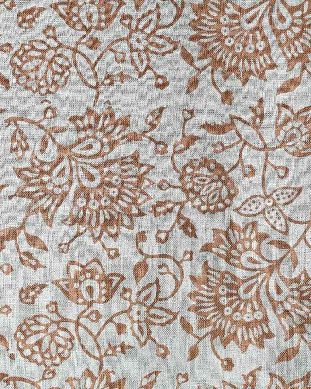 Willa Hand Block Printed Linen