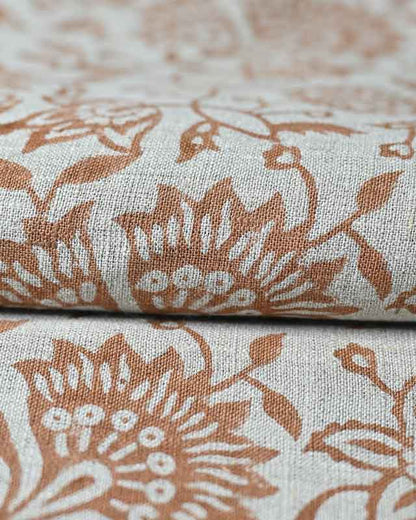 Willa Hand Block Printed Linen