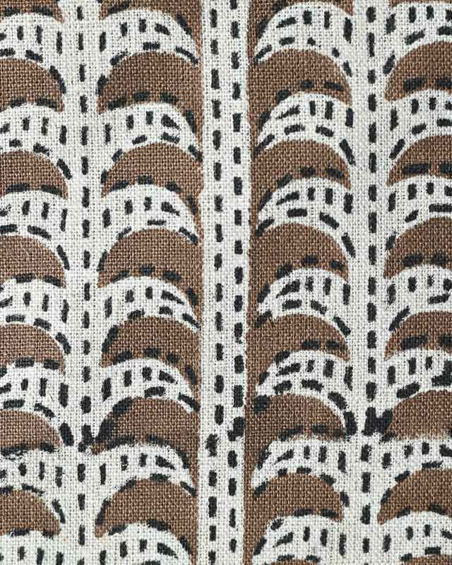 Dixie Hand Block Print Linen Fabric