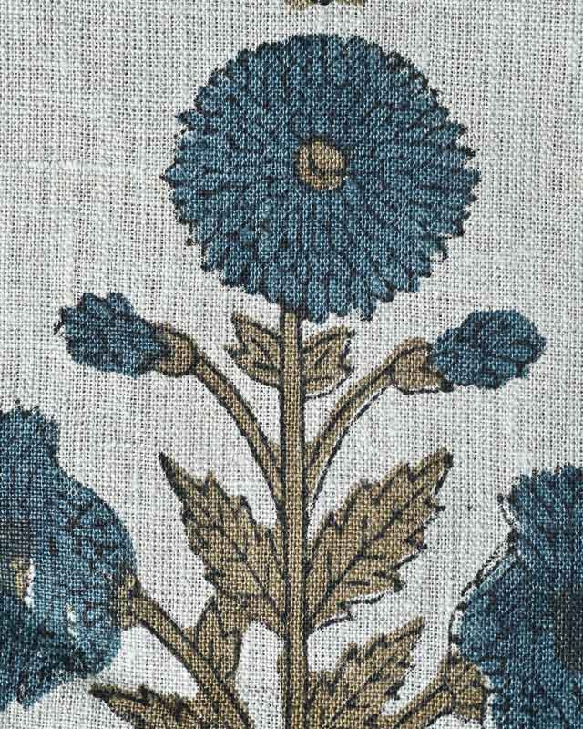 Nikita Hand Block Printed Linen Fabric