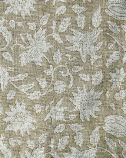 Adrian Hand Block Printed Linen Fabric