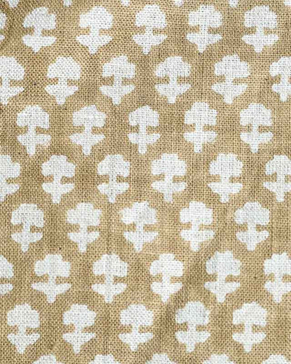 Anna Block Printed Linen Upholstery Fabric