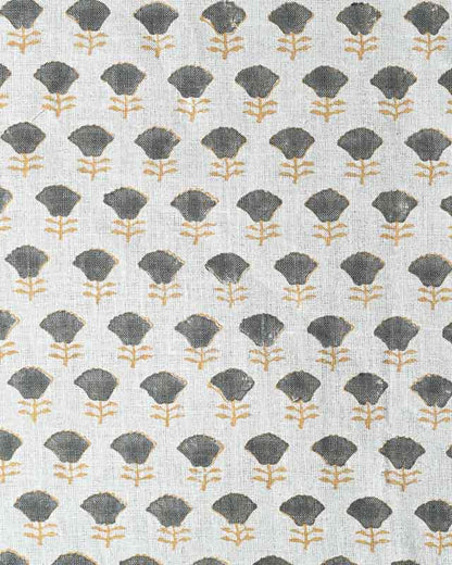 Arianna Block Printed Upholstery Linen Fabric
