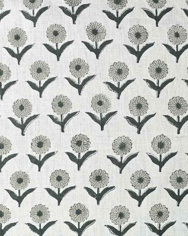 Alexis Hand Block Printed Upholstery Linen