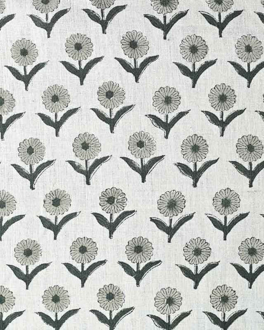 Alexis Hand Block Printed Upholstery Linen