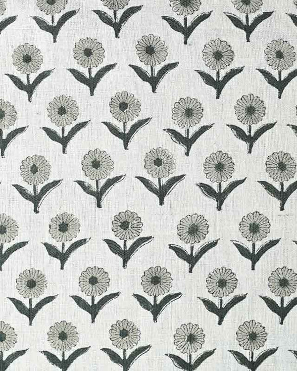 Alexis Hand Block Printed Upholstery Linen