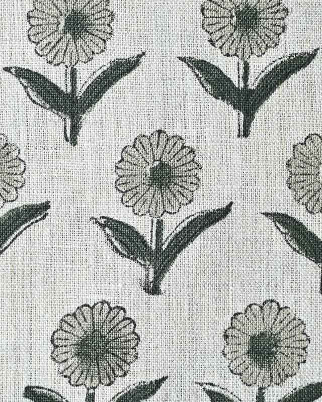 Alexis Hand Block Printed Upholstery Linen