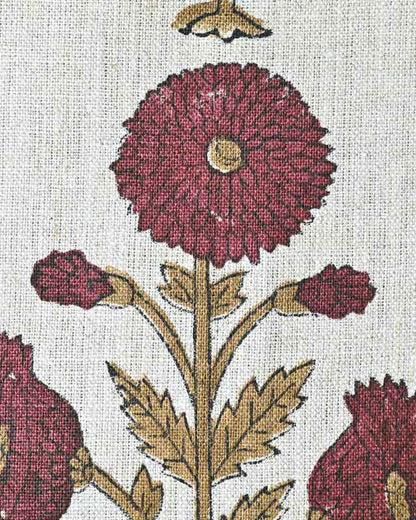 Nikita Hand Block Printed Linen Fabric