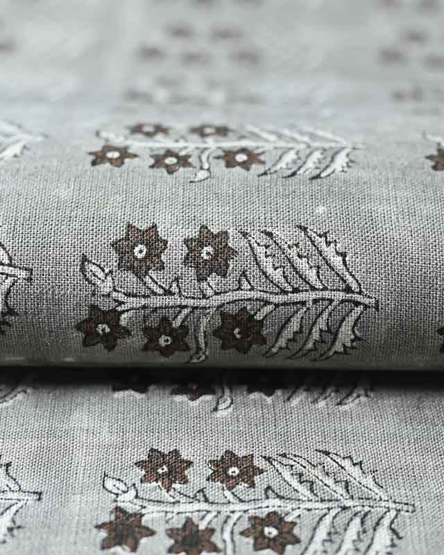 Sylvie Hand Block Printed Linen