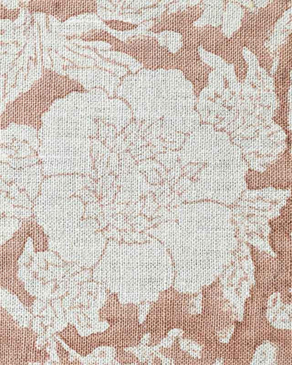 Charlie Block Print  Handloom Linen Fabric