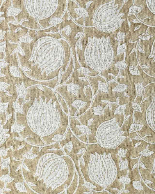 Abigail Block Print Upholstery Linen Fabric