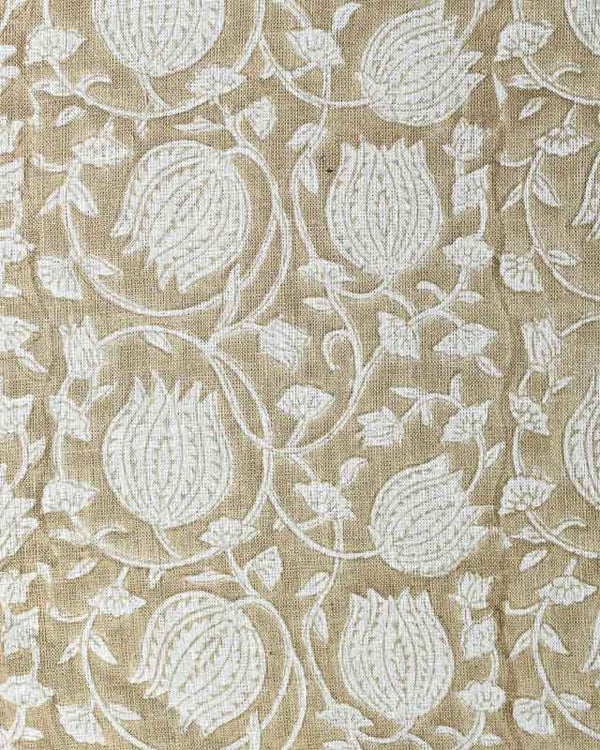 Abigail Block Print Upholstery Linen Fabric