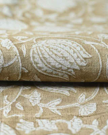 Abigail Block Print Upholstery Linen Fabric