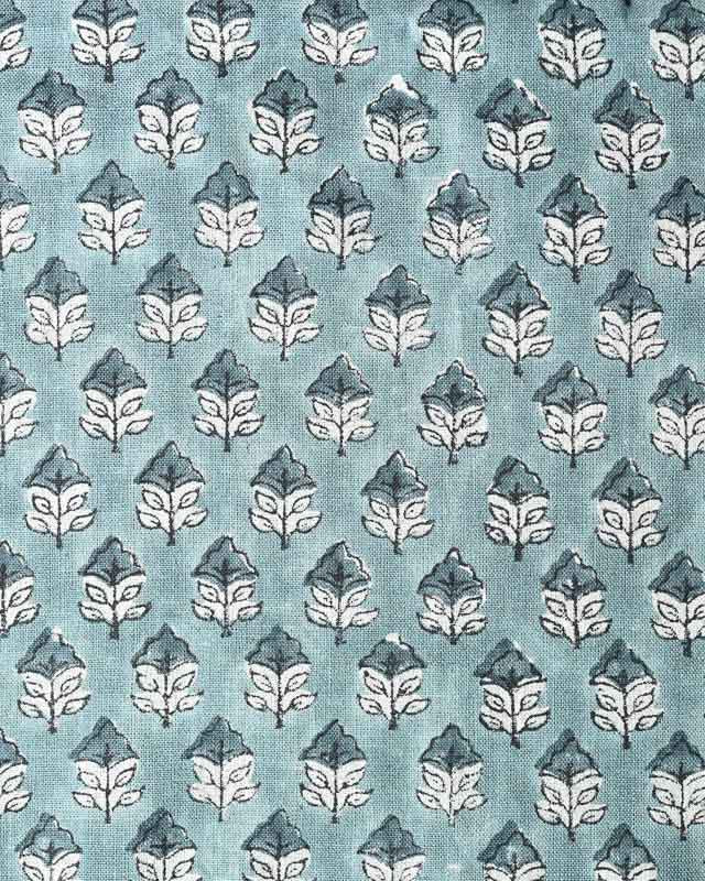 Sansa Handloom Linen Block Print Fabric