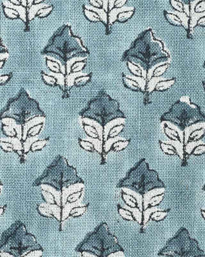 Sansa Handloom Linen Block Print Fabric