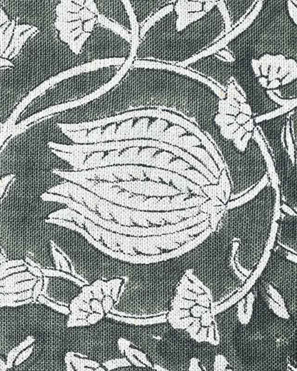 Vivienne Block Print Upholstery Linen Fabric