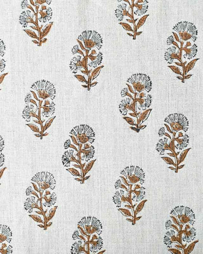 Thorian Block Printed Handloom Linen