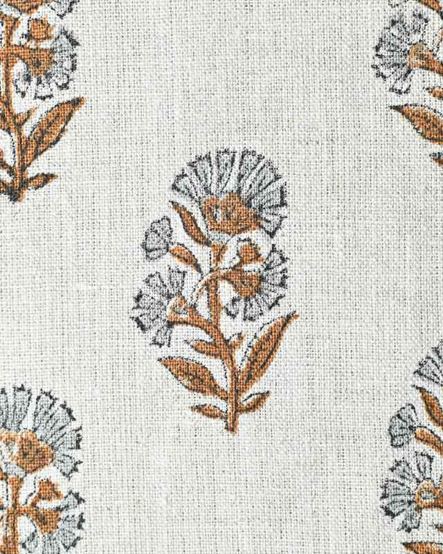 Thorian Block Printed Handloom Linen