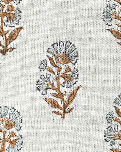 Thorian Block Printed Handloom Linen