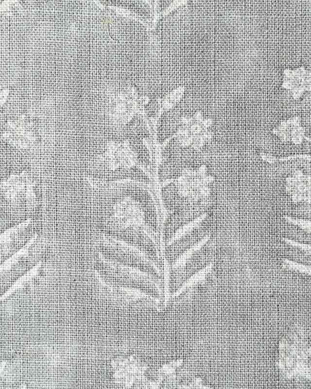 Sylvie Hand Block Printed Linen