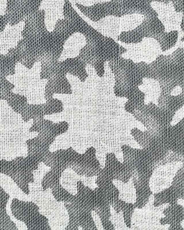 Adrian Hand Block Printed Linen Fabric