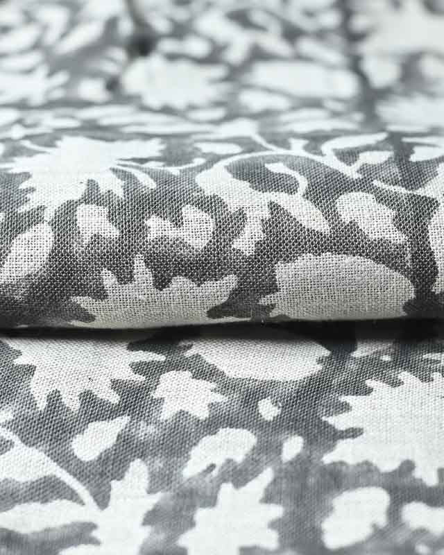 Adrian Hand Block Printed Linen Fabric