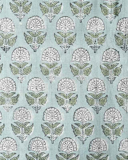 Peregrine Block Print Thick Linen Fabric