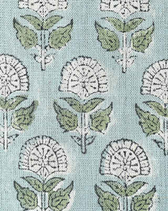 Peregrine Block Print Thick Linen Fabric
