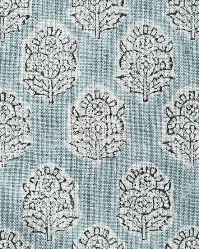 Alba Hand Block Printed Linen