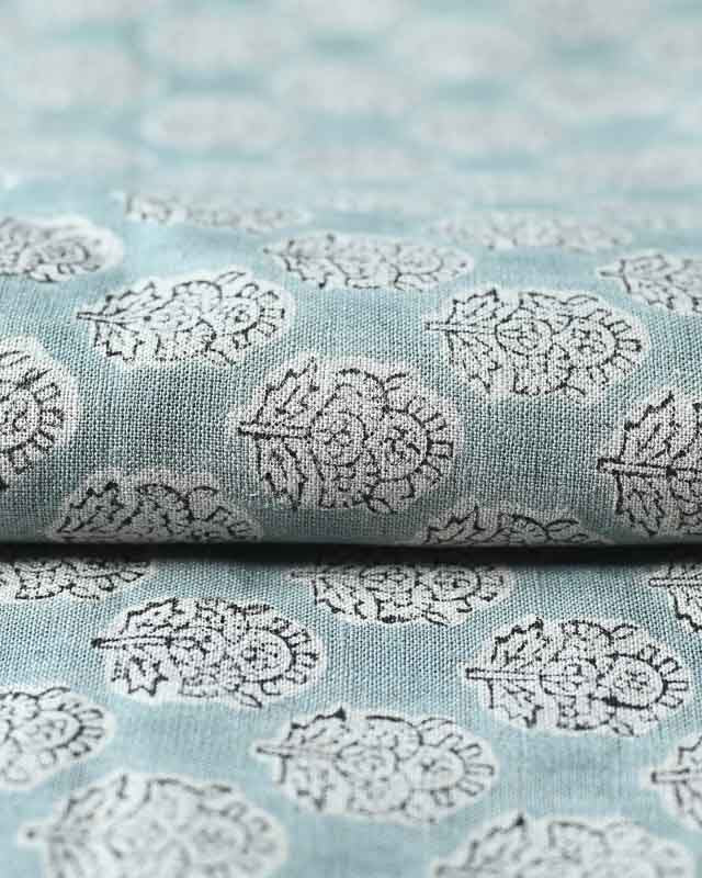 Alba Hand Block Printed Linen