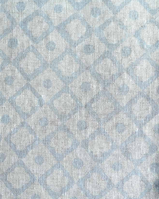 Cole Hand Block Printed Linen Fabric