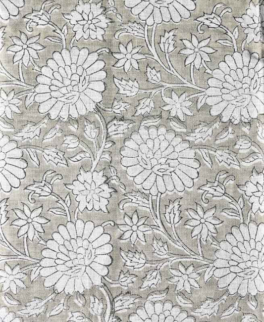 Jennifer Hand Block Printed Linen Fabric