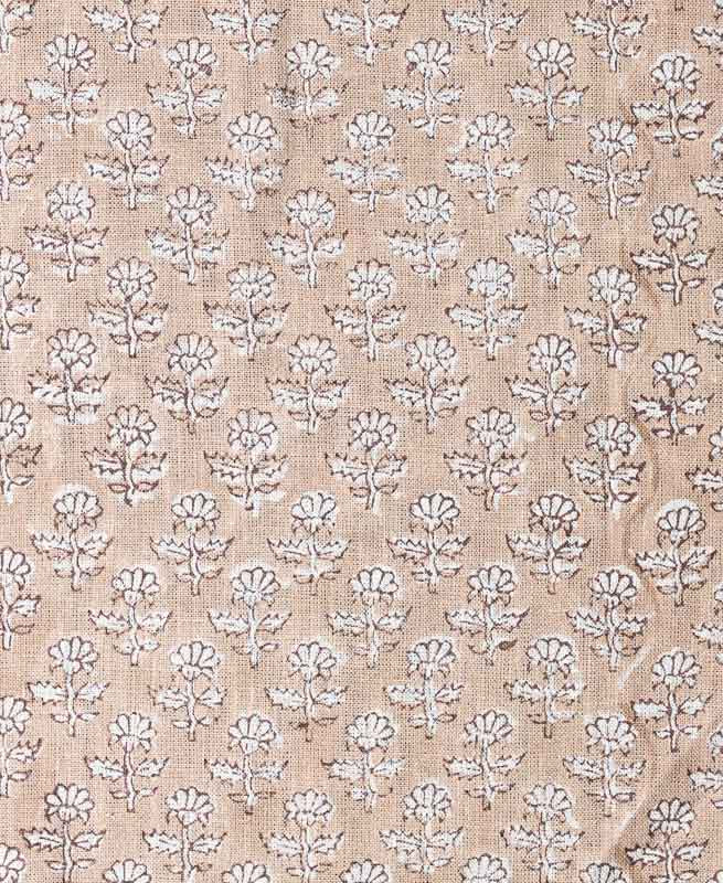 Iris Linen Block Print