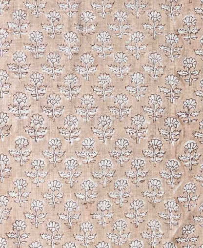 Iris Linen Block Print