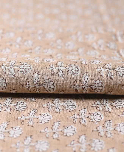 Iris Linen Block Print
