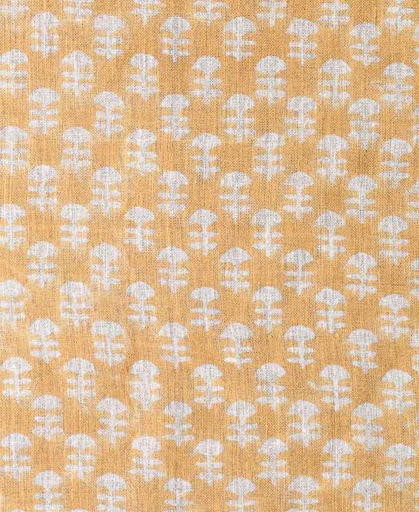 Edith Block Printed Linen Fabric