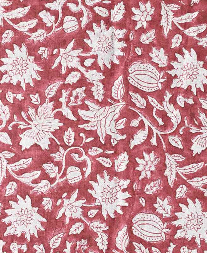 Caleb Hand Block Printed Linen Fabric