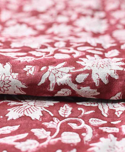 Adrian Hand Block Printed Linen Fabric