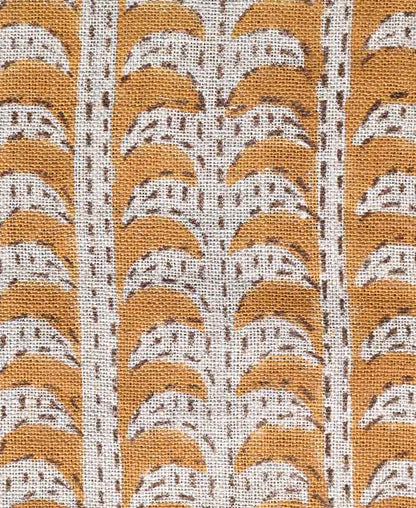 Dixie Hand Block Print Linen Fabric