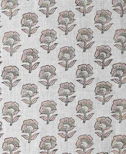 James Floral Linen Fabric
