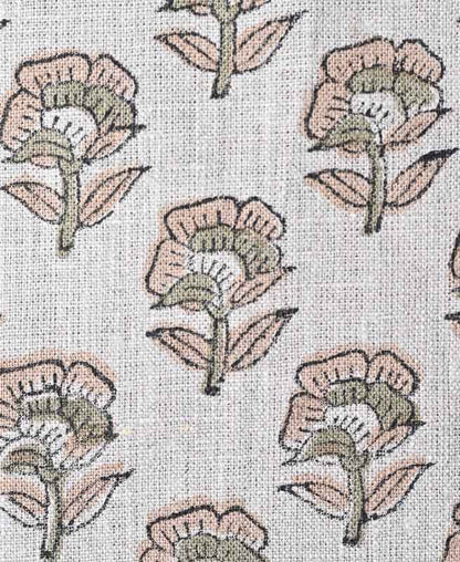 James Floral Linen Fabric
