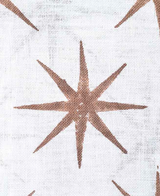 Lou Star Handloom Block Print Fabric