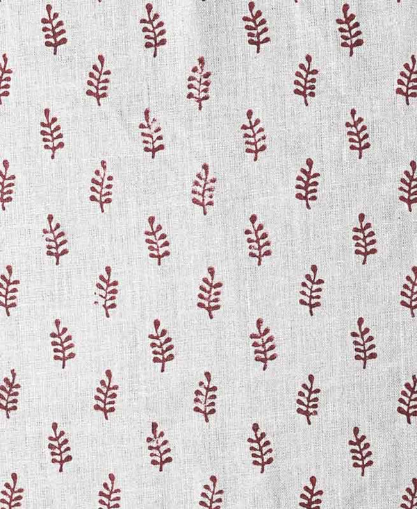 Ruth Block Printed Linen Fabric