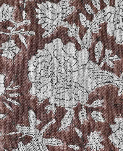 Vivian Hand Block Printed Linen Fabric